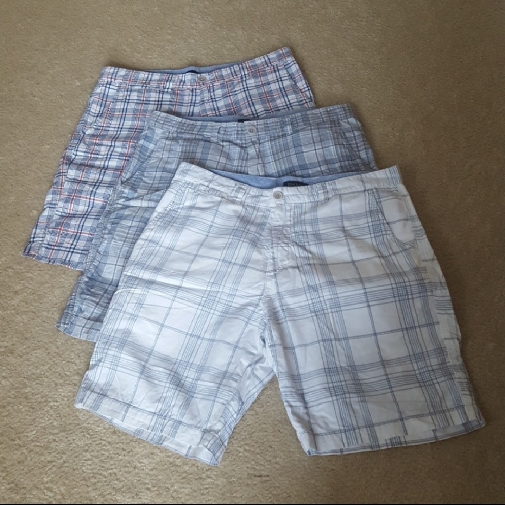 3 Pairs Club Room Plaid shorts  for men